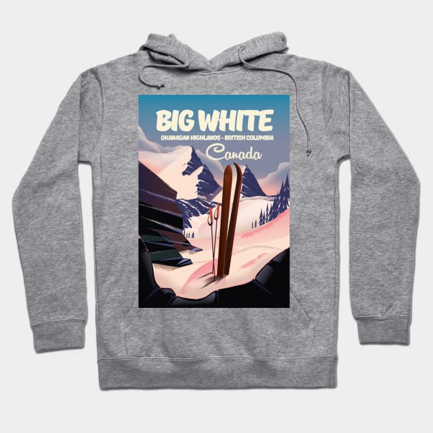 Big White Ski Okanagan Highlands in British Columbia Hoodie by nickemporium1